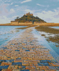 St Micheals Mount Castle View Diamond Painting