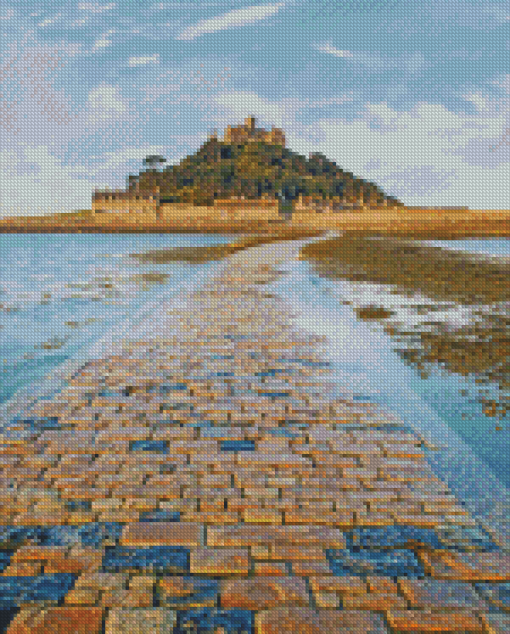 St Micheals Mount Castle View Diamond Painting