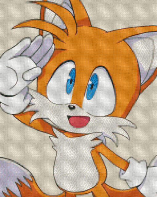 Tails The Hedgehog Diamond Painting