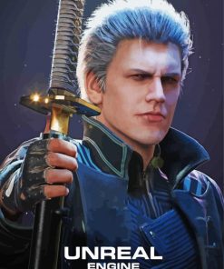 Vergil Game Character Diamond Painting