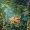 Woman In Swing And Men Art Diamond Painting