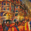 Aesthetic Romantic Walk In The Rain Diamond Painting