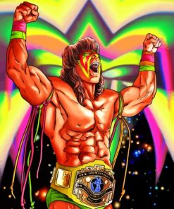 Aesthetic The Ultimate Warrior Diamond Painting