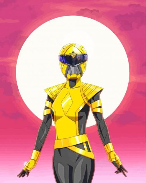 Aesthetic Yellow Ranger Diamond Painting