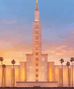 Aesthetic Los Angeles Temple Diamond Painting