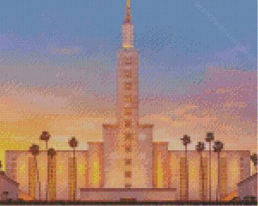 Aesthetic Los Angeles Temple Diamond Painting