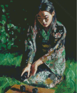 Asian Lady By Fabian Perez Diamond Painting