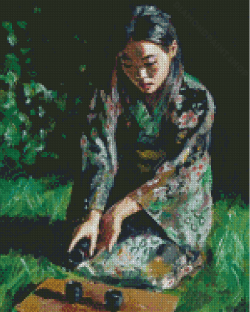 Asian Lady By Fabian Perez Diamond Painting