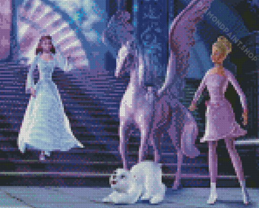 Barbie And The Magic Of Pegasus Annika And Brietta Diamond Painting