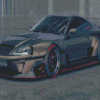 Black Supra Mk4 Car Diamond Painting