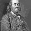 Black And White Benjamin Franklin Diamond Painting