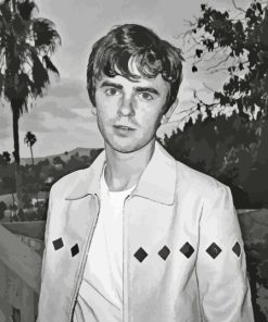 Black And White Freddie Highmore Actor Diamond Painting