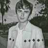 Black And White Freddie Highmore Actor Diamond Painting