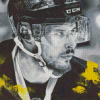 Black And White Sidney Crosby Diamond Painting