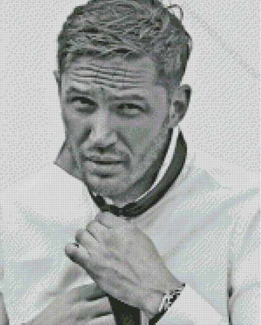 Black And White Tom Hardy Diamond Painting