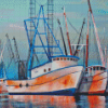 Cool Shrimp Boat Diamond Painting