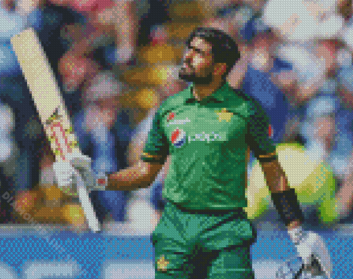 Cool Babar Azam Diamond Painting