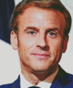 Emmanuel Macron Diamond Painting