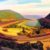 Horseshoe Curve Art Diamond Painting