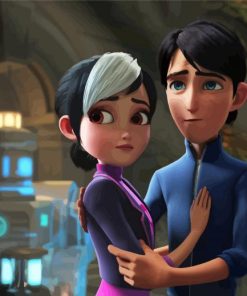 Lake Jr And Claire From Trollhunters Rise Of The Titans Diamond Painting