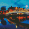 Liffey River By Night Diamond Painting