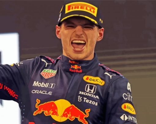 Max Verstappen Driver Diamond Painting