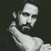 Monochrome Milo Ventimiglia Diamond Painting