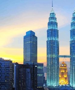 Petronas Twin Towers Kuala Lumpur Diamond Painting