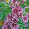 Purple Mallow Diamond Painting