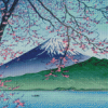 Snowy Mountain Hasui Kawase Diamond Painting