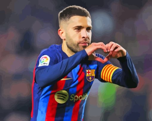 The Football Player Jordi Alba Diamond Painting