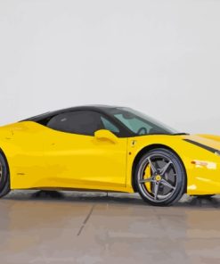 Yellow 458 Ferrari Diamond Painting