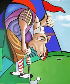 Abstract Golfer Diamond Painting