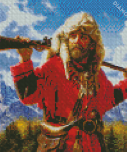 Aesthetic Mountain Man Diamond Painting