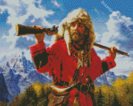 Aesthetic Mountain Man Diamond Painting