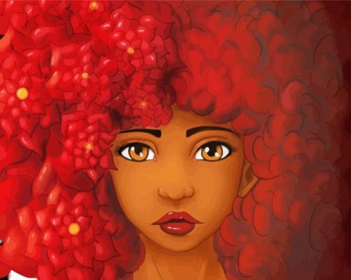 Afro Girl Diamond Painting