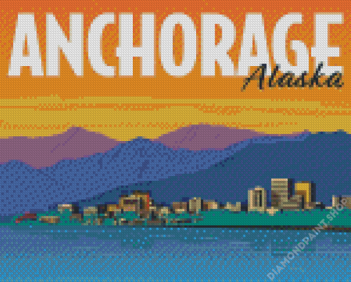 Anchorage USA Poster Diamond Painting