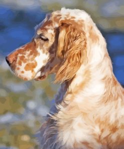 Caramel English Setter Diamond Painting