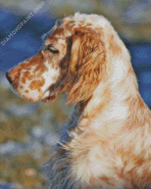 Caramel English Setter Diamond Painting