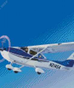 Cessna 182 Aircraft Diamond Painting