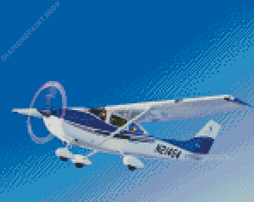 Cessna 182 Aircraft Diamond Painting