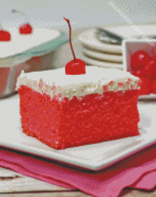 Cherry Cake Diamond Painting