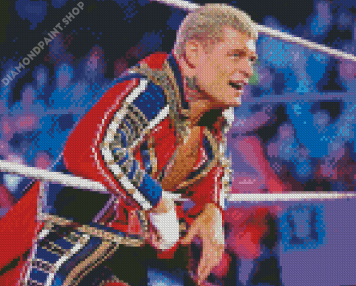 Cody Rhodes WWE Fighter Diamond Painting