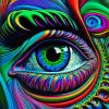 Colorful Abstract Eye Diamond Painting