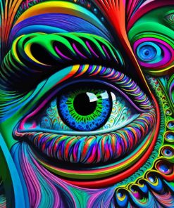 Colorful Abstract Eye Diamond Painting