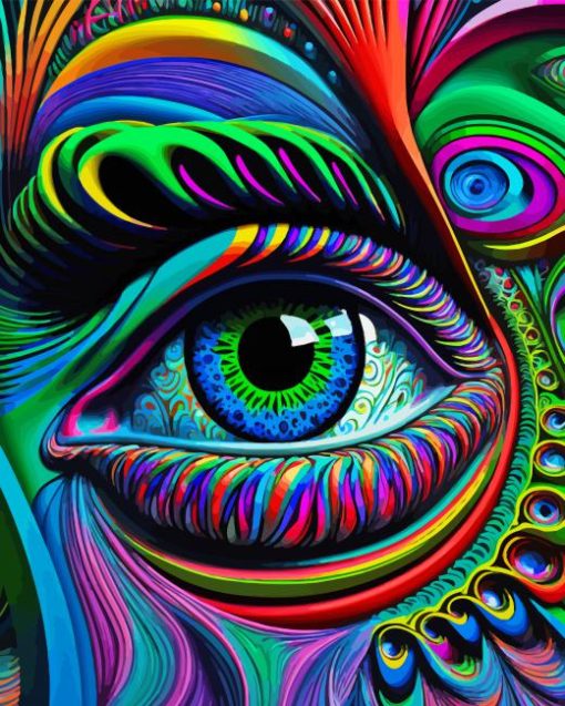 Colorful Abstract Eye Diamond Painting