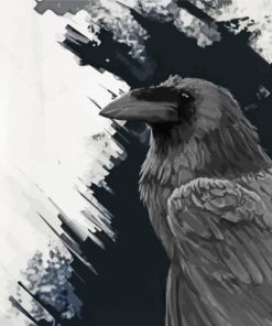 Common Raven Diamond Painting