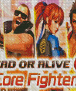 Dead Or Alive Core Fighters Video Game Diamond Painting