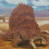 Dimetrodon Synapsid Diamond Painting