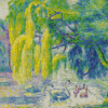 Family Of Swans By Henri Edmond Cross Diamond Painting